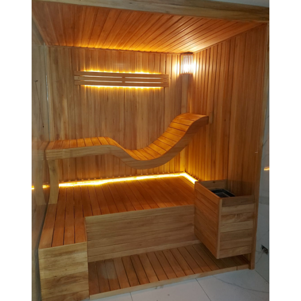 Sauna con camilla de 1.80x1.40